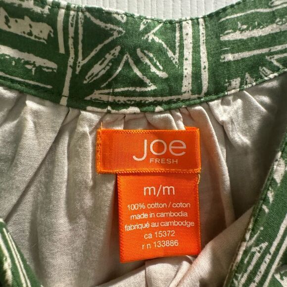 Green Patterned Women's Dress - Picture 4 of 5